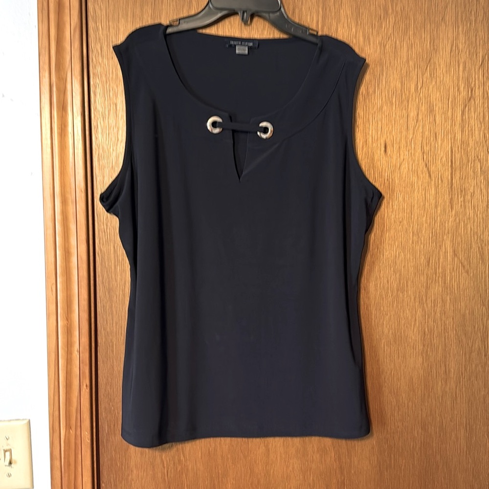 Tommy Hilfiger Navy Blue Cut Out Tank Top